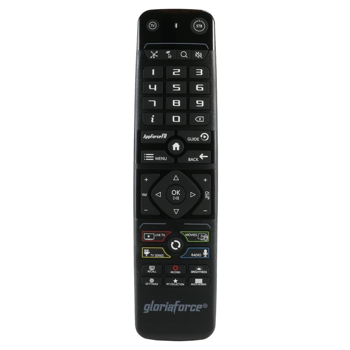 GloriaForce RTX UNO 4K UHD Android 11 Receiver (HDR10+, Dual-WiFi, LAN, Bluetooth, MicroSD, HDMI)