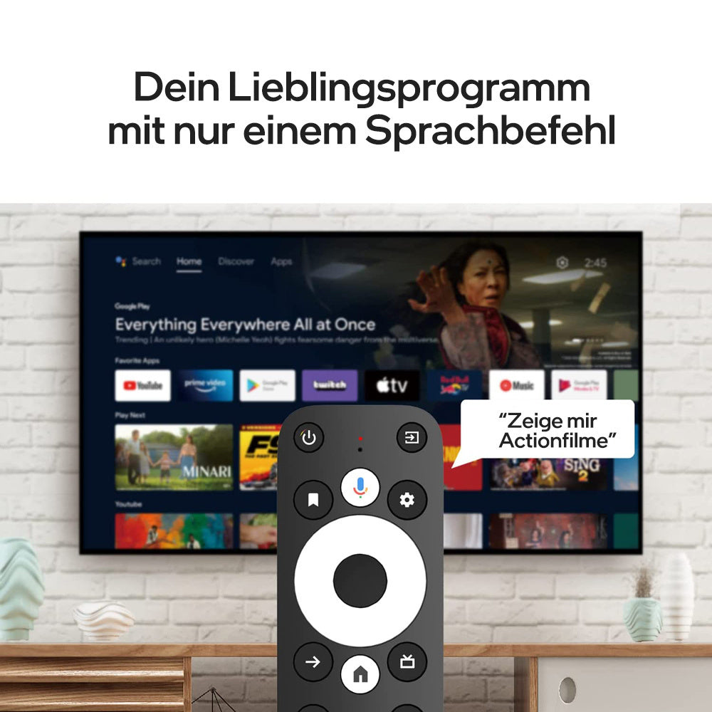ANDROID TV STICK Dcolor GD1, Android 11, 4K-Streaming, HDR, Sprachsteuerung