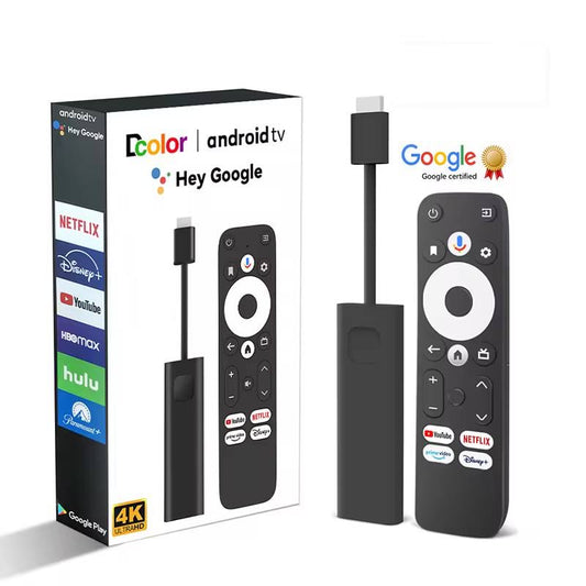 ANDROID TV STICK Dcolor GD1, Android 11, 4K-Streaming, HDR, Sprachsteuerung