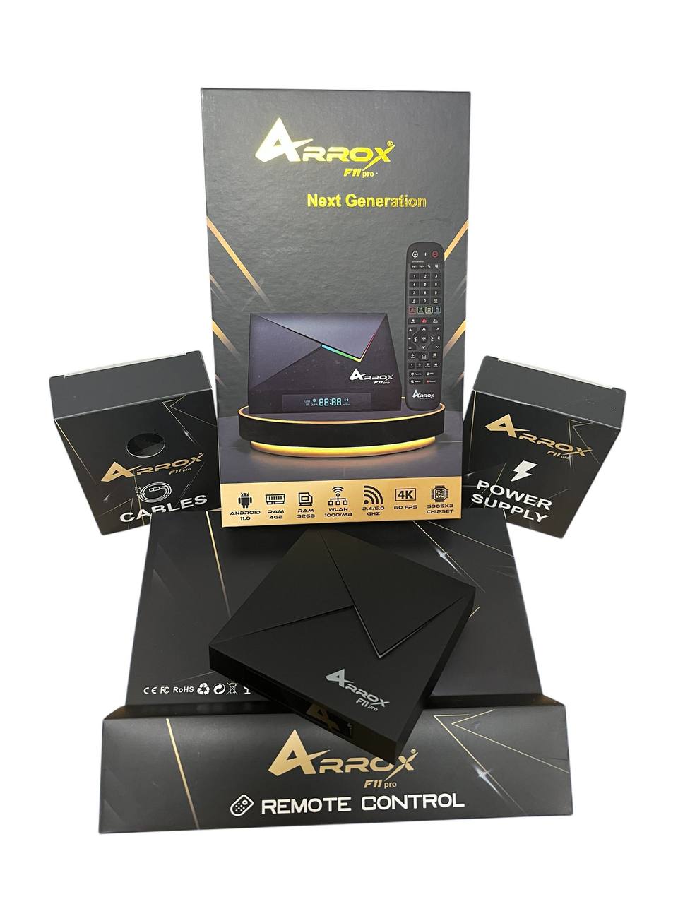ArroX F11 PRO *LED-Receiver* 8K 30FPS, 4K 60FPS Android 11.0 Dual Wifi Streaming Box