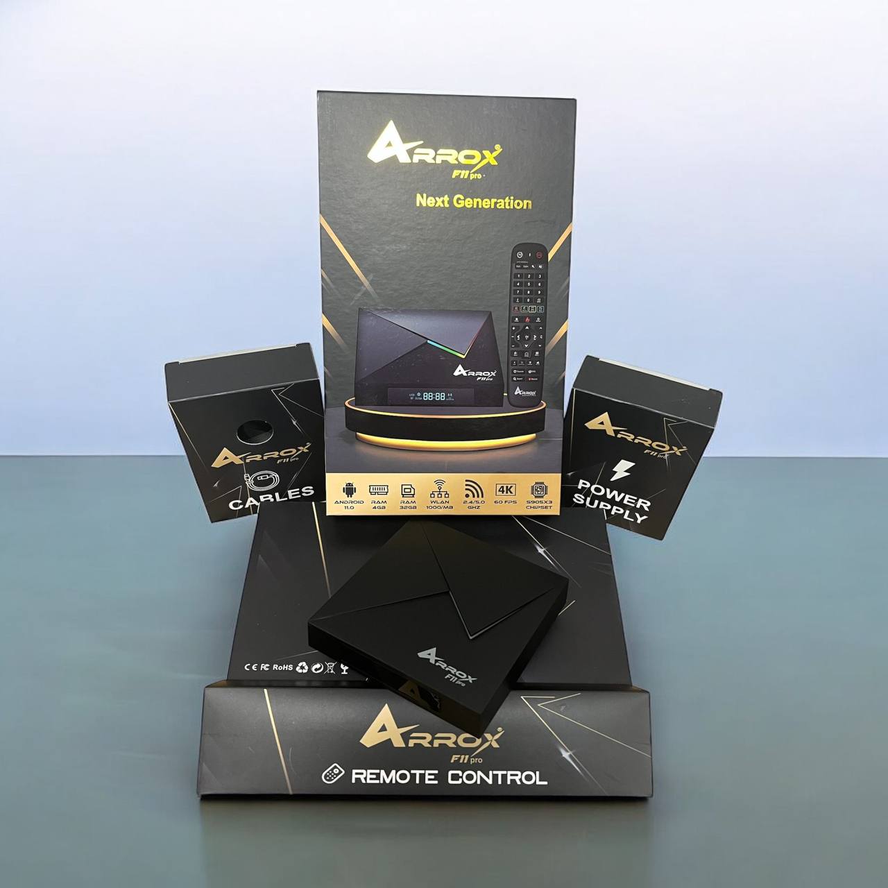 ArroX F11 PRO *LED-Receiver* 8K 30FPS, 4K 60FPS Android 11.0 Dual Wifi Streaming Box