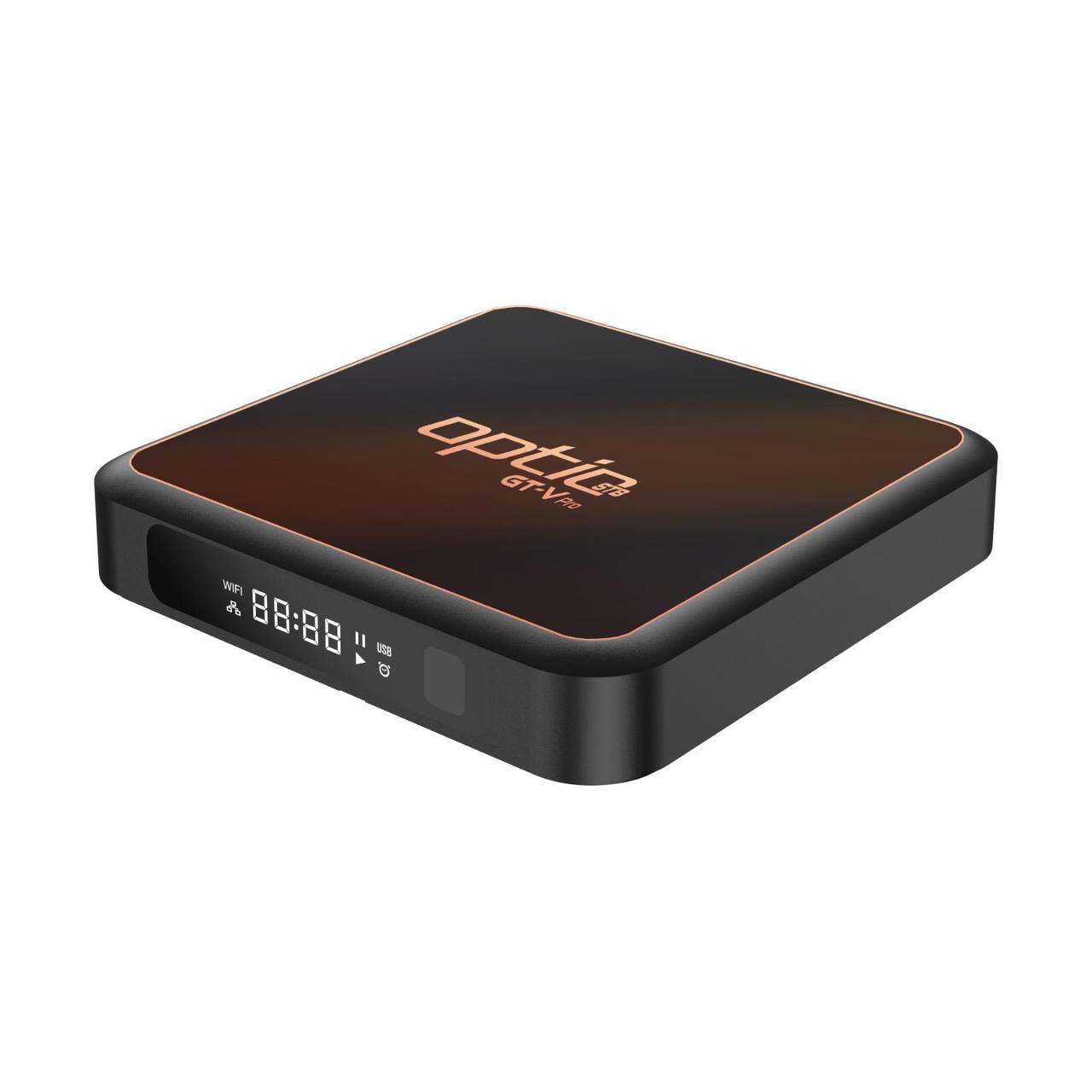 OPTIC GT-V PRO 8K / 4K UHD 2160p H265.264 4GB RAM 64GB FLASH Android 11.0 Receiver (2G + 5G WiFi + GIGABIT WLAN, Bluetooth, MicroSD, HDMI, USB 3.0)