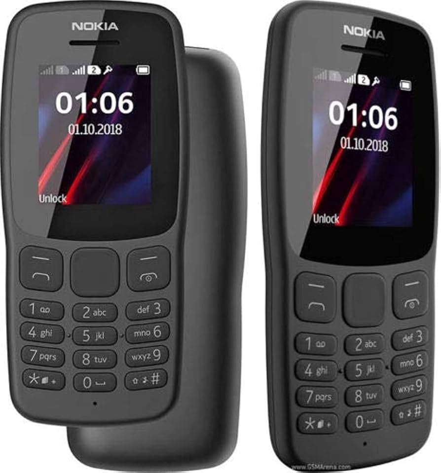 NOKIA 106 Dual SIM (schwarz) Handy für Senioren & Schulkinder