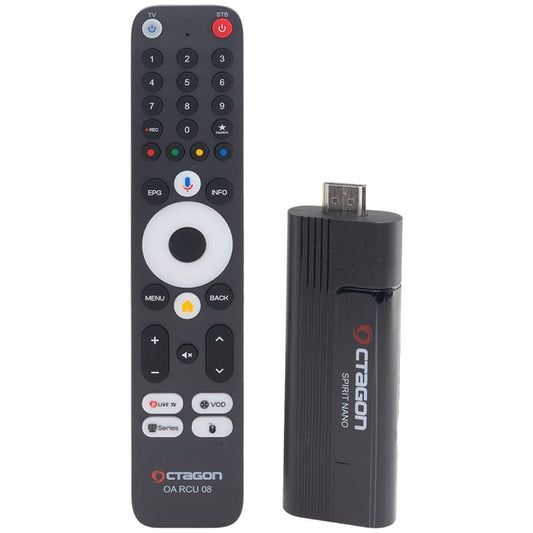OTAGON SPIRIT NANO 4K UHD ANDROID TV IP-Stick SCHWARZ