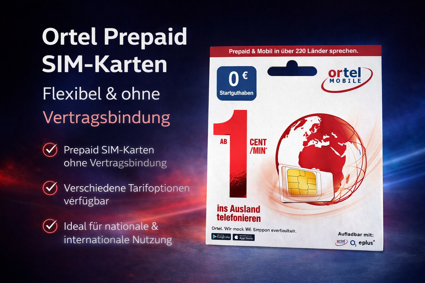 ORTEL PREPAID SIM