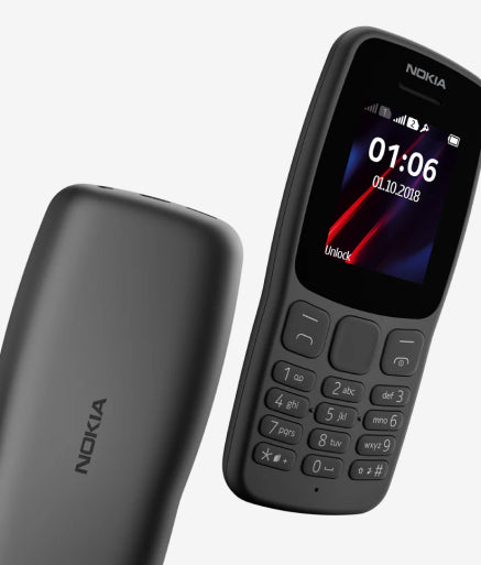 NOKIA 106 Dual SIM (schwarz) Handy für Senioren & Schulkinder